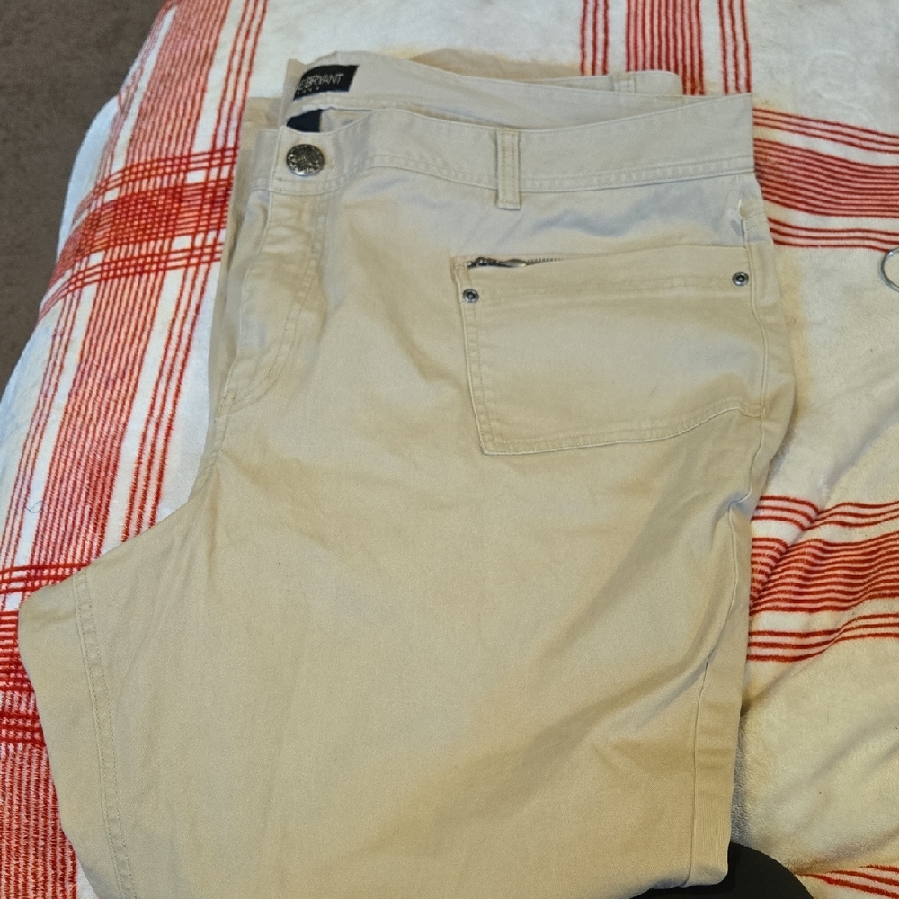 Lane Bryant Cream Straight Leg Jeans